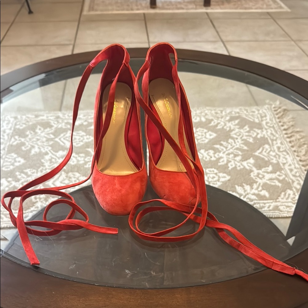 Elegant Burnt Orange Women's Shoes - Picture 3 of 9